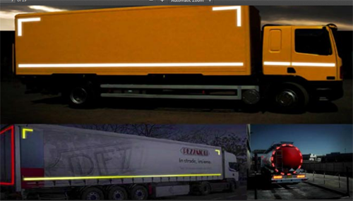 Retro reflective Tapes , Reflective tapes in Egypt , reflective tapes , high reflective tape , micro prism reflective tapes , high illumination reflective tape , crystallized reflective tape , truck safety , trucking safety , road safety , HSE  gadgets, Improving Safety on road in Egypt, improving safety environment, increasing safety road worthiness , improving safety on the road , safety, reflective, micro prism, retro reflective, safety, trucking safety . 